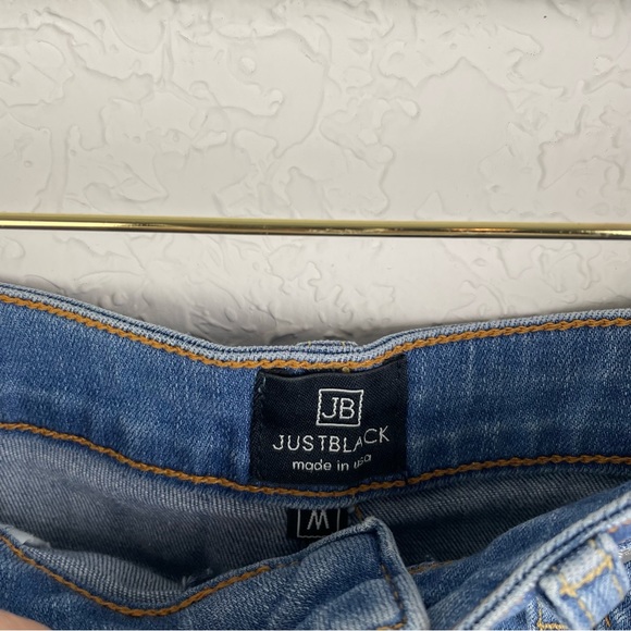 Just Black Distressed Denim Skirt Size Medium - Picture 6 of 8